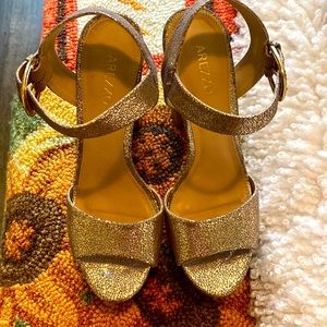 Arezzo platform shoes.